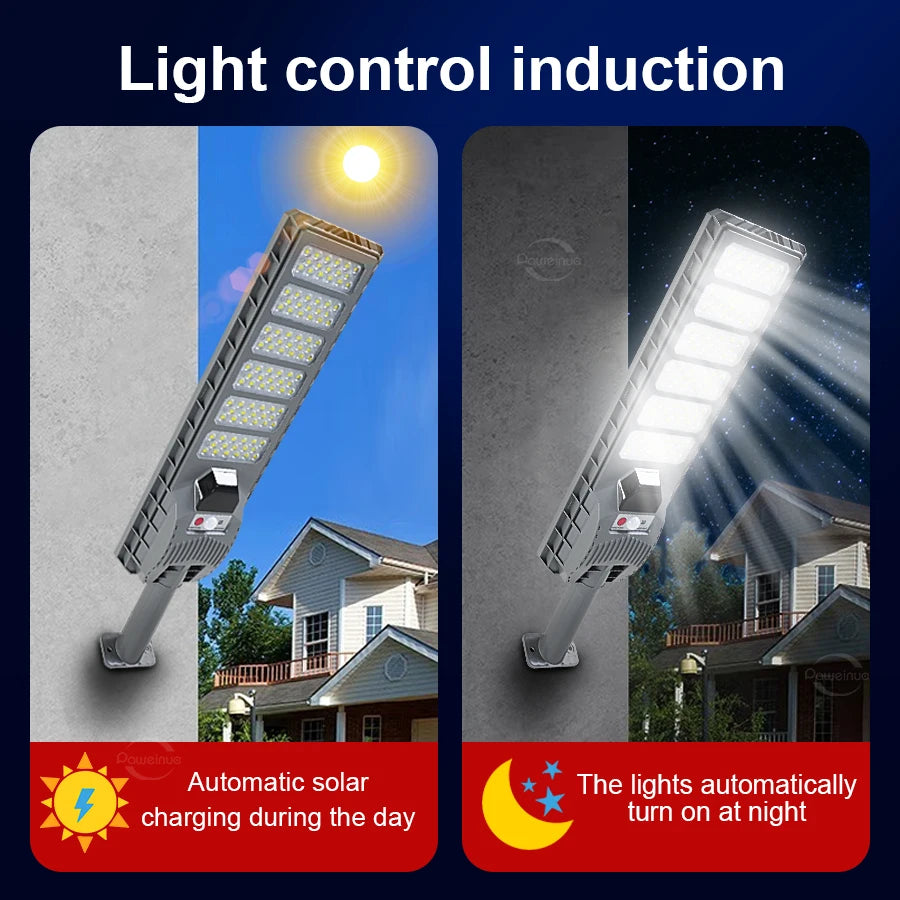 Reflector Solar LED con Sensor de Movimiento y Control Remoto
