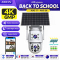 Cámara Solar JOOAN 4K Doble Lente con Detección PIR y Batería