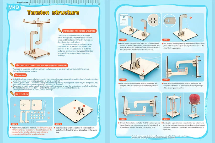 Kit Modelos Científicos DIY Experimento Físico Juguete Educativo Ensamblable para Niños