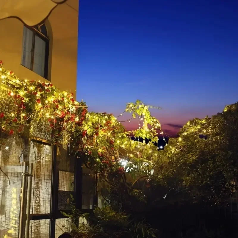 Luces Solares LED 300 LEDs 8 Modos para Navidad y Jardín