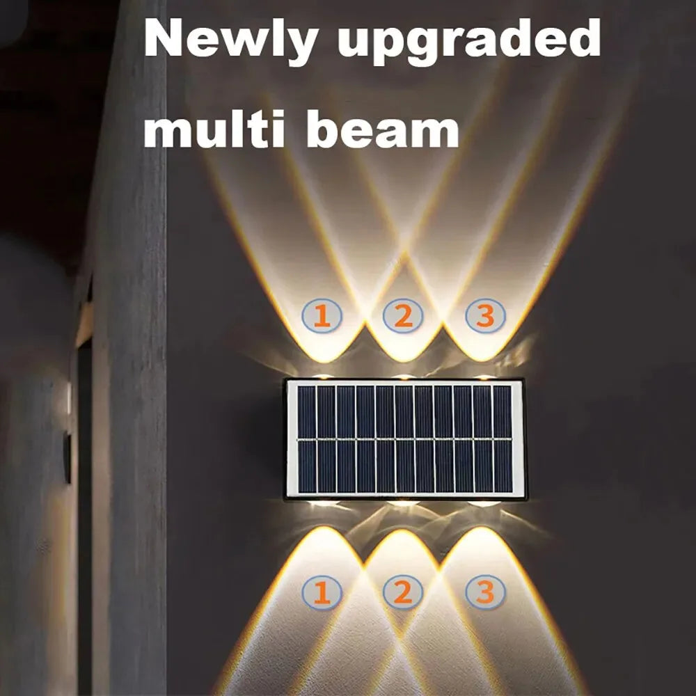 Aplique Solar LED de Pared para Exteriores IP65
