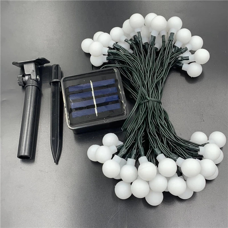 Luces Solares de Flores Hadas IP65 5M-22M para Jardín y Navidad