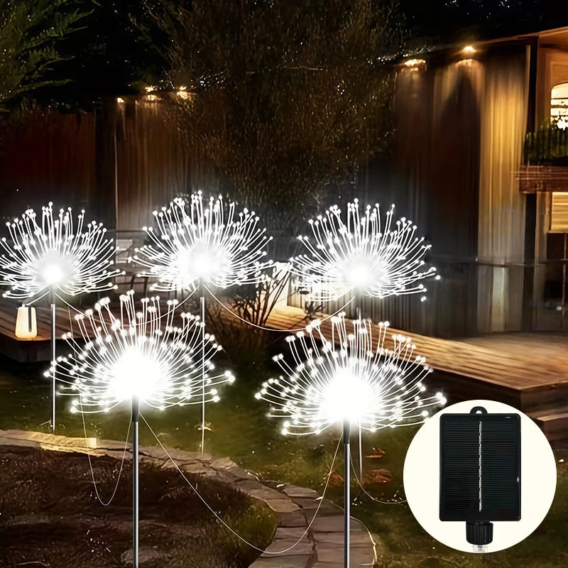 Pack 6 Luces Solares para Jardín LED con 8 Modos de Iluminación IP65