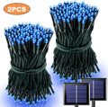 Luces Solares Cuerda 100 LED Resistente al Agua 8 Modos para Jardín Árbol Navidad y Halloween
