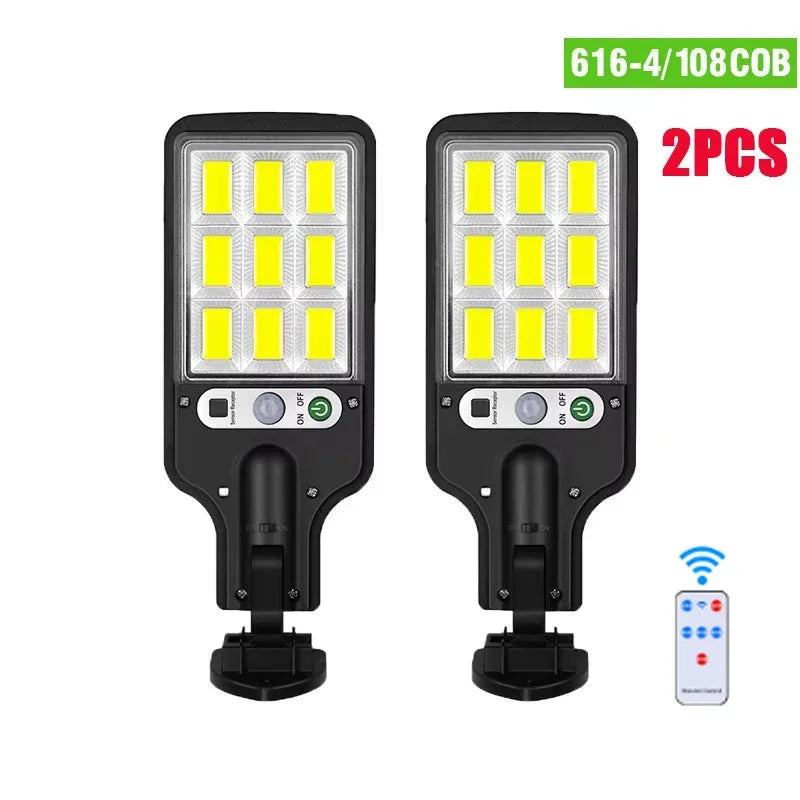 Lámpara Solar LED con Sensor de Movimiento IP65