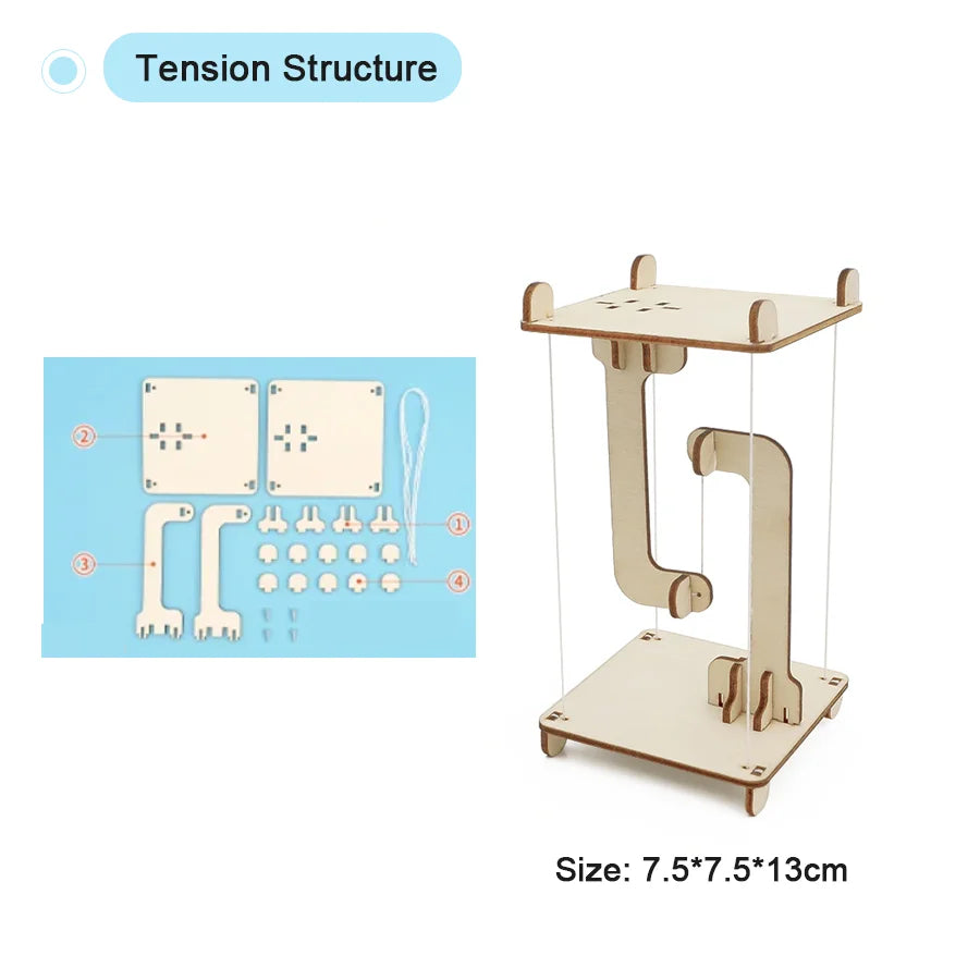 Kit Modelos Científicos DIY Experimento Físico Juguete Educativo Ensamblable para Niños