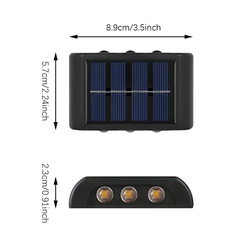 Aplique Solar LED de Pared con Encendido Automático