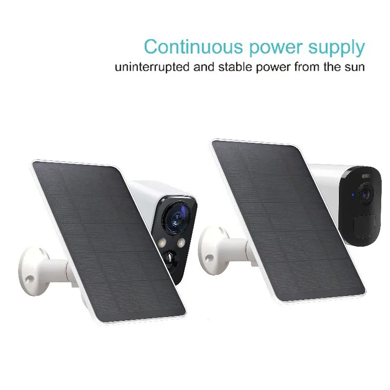 Panel Solar 10W 5V con Adaptador Type-C para Cámaras de Seguridad e iPhone