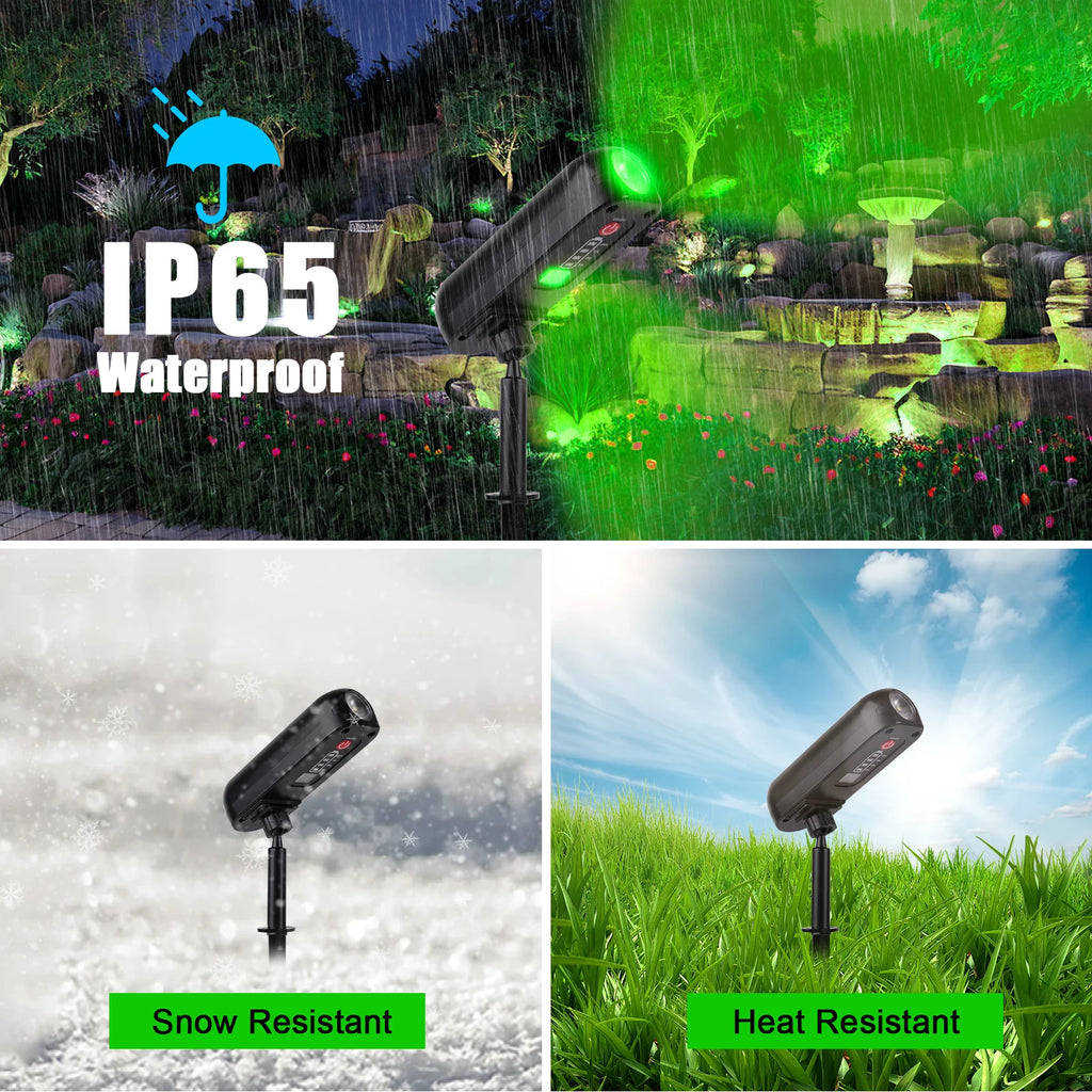 Set 4 Focos Solares LED para Árboles, Caminos y Jardín IP65