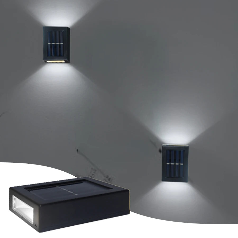 Aplique Solar de Pared con Luz Arriba y Abajo para Jardín y Balcón