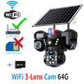 Cámara Solar 15MP 4G/WiFi Triple Lente y Triple Pantalla Zoom 10X V380 Pro
