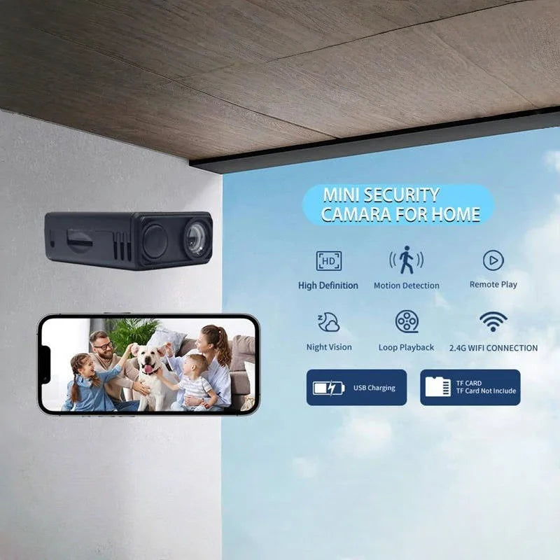 Cámara de Seguridad Interior 4K WiFi con Detección de Movimiento