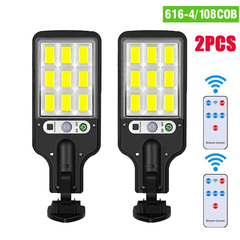 Lámpara Solar LED con Sensor de Movimiento IP65
