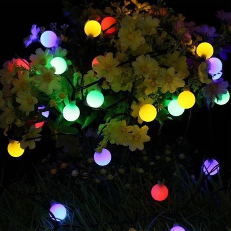 Luces Solares de Flores Hadas IP65 5M-22M para Jardín y Navidad