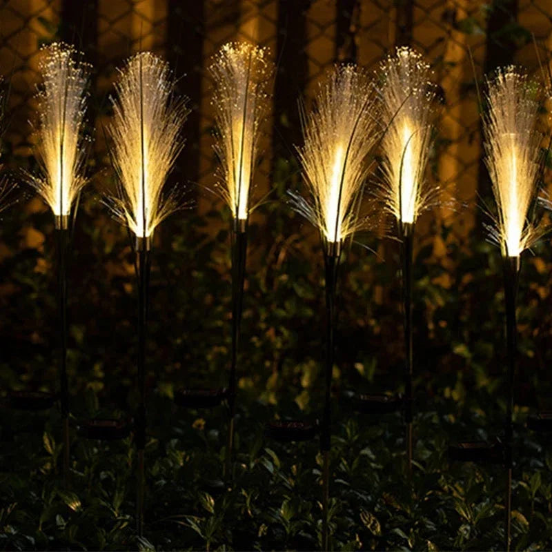 Lámpara Solar de Caña LED para Jardín Resistente al Agua Decoración