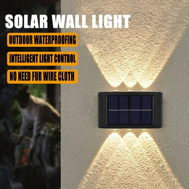 Aplique Solar LED de Pared con Encendido Automático
