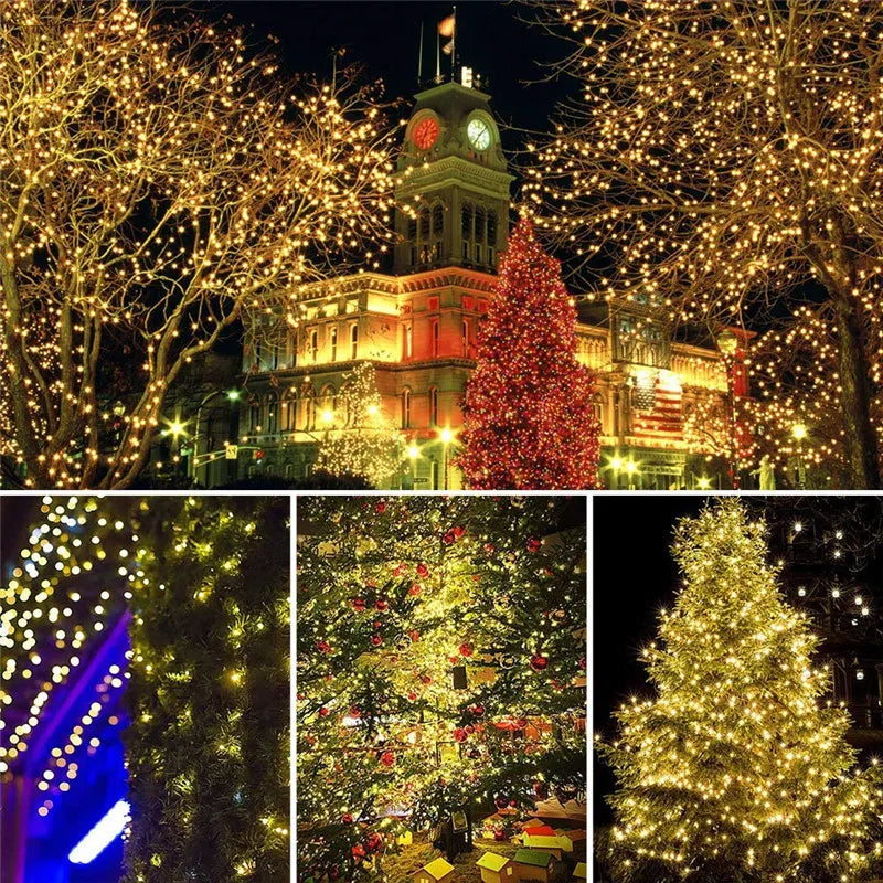 Luces de Hadas Solares LED para Jardín, Navidad y Decoración Exterior
