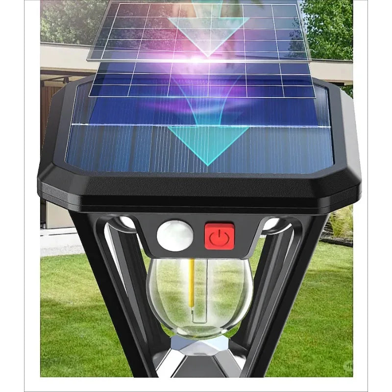 Luz Solar con Sensor de Movimiento para Jardín, Pared y Camping