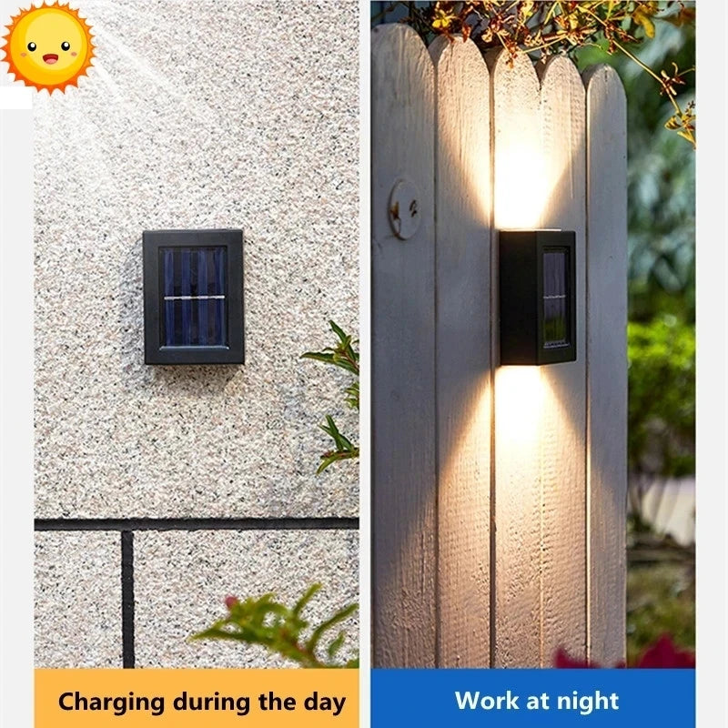 Aplique Solar LED de Pared Exterior IP65