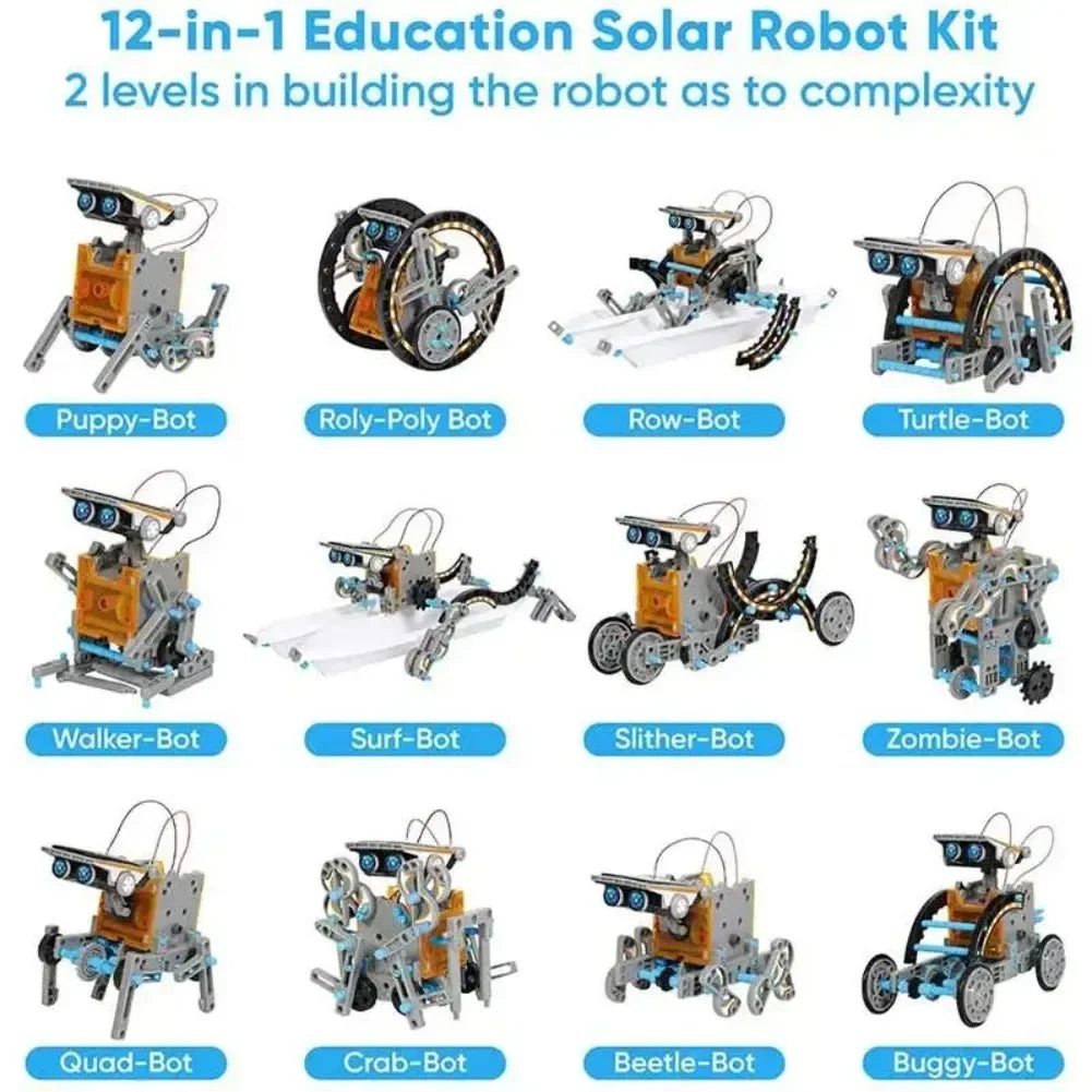 Kit Solar 13 en 1 STEM Robot Educativo DIY para Niños de 8 a 12 Años