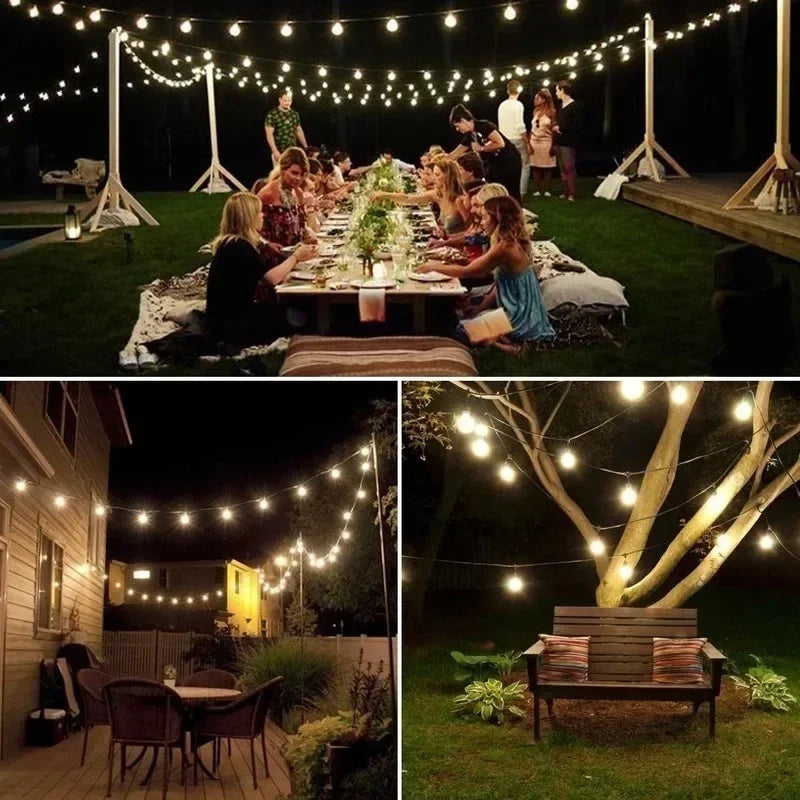 Luces Solares Hadas 100 LED IP65 Resistente al Agua Guirnalda Navideña para Jardín 12m