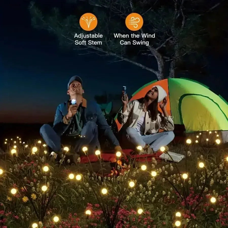 Luces Solares Luciérnaga LED para Jardín Resistente al Agua Decoración Caminos y Navidad