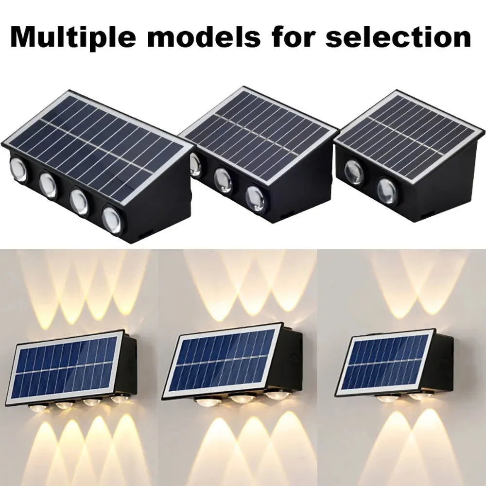 Aplique Solar LED de Pared para Exteriores IP65
