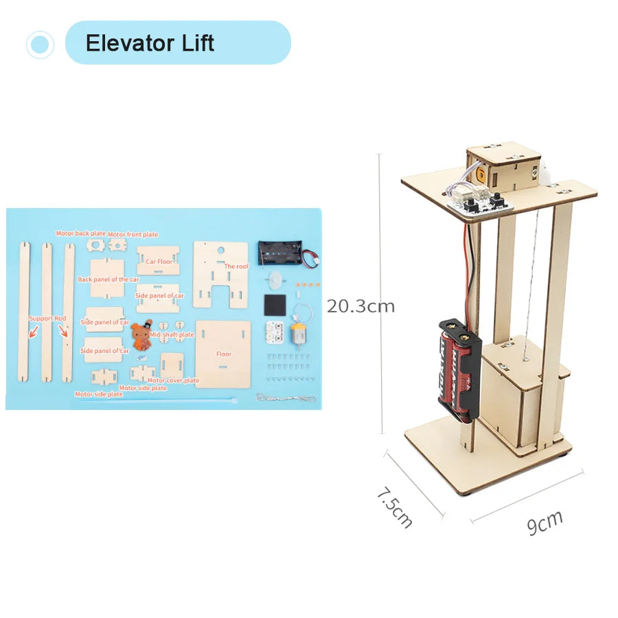 Kit Modelos Científicos DIY Experimento Físico Juguete Educativo Ensamblable para Niños