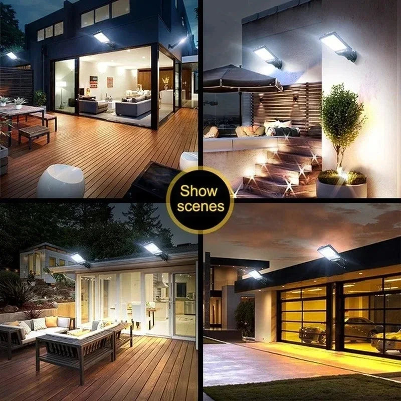 Lámpara Solar LED con Sensor de Movimiento IP65