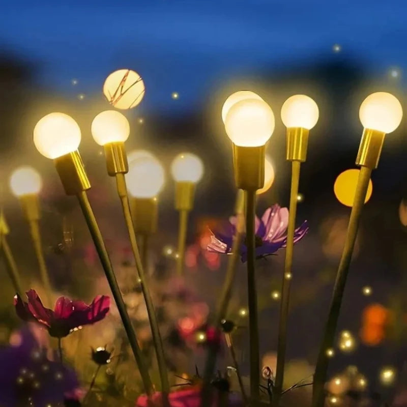Luces Solares Luciérnaga LED para Jardín Resistente al Agua Decoración Caminos y Navidad
