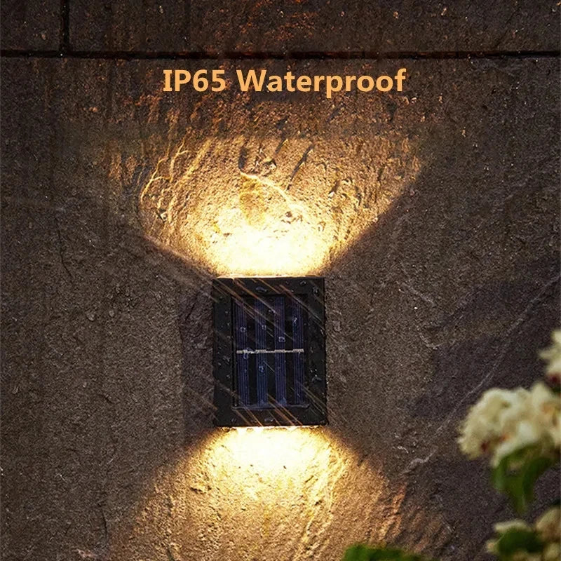 Aplique Solar LED de Pared Exterior IP65