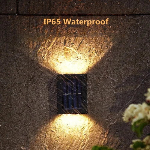 Aplique Solar LED de Pared Exterior IP65