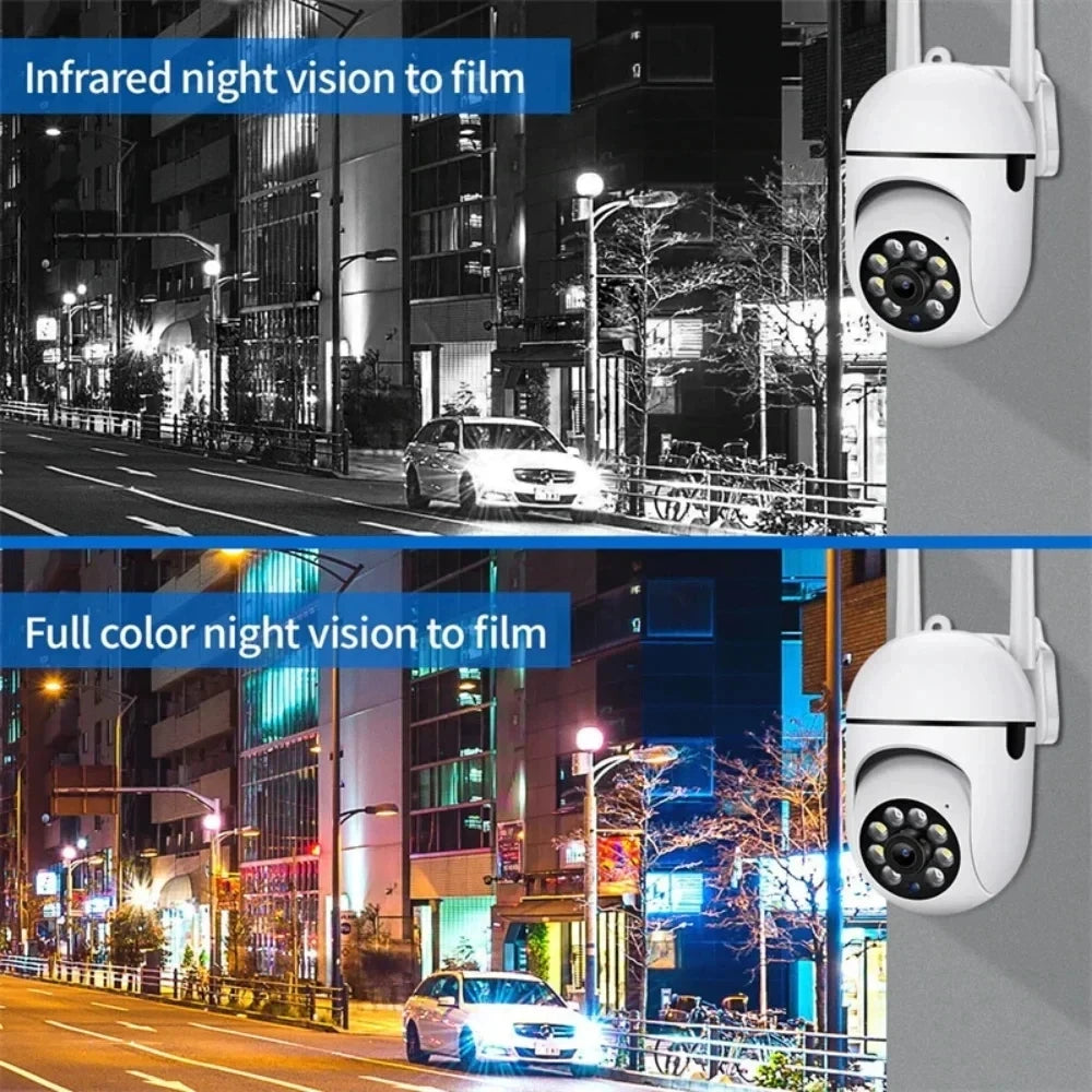 Cámara de Vigilancia PTZ 8MP 4K con Zoom 4X y Seguimiento Automático