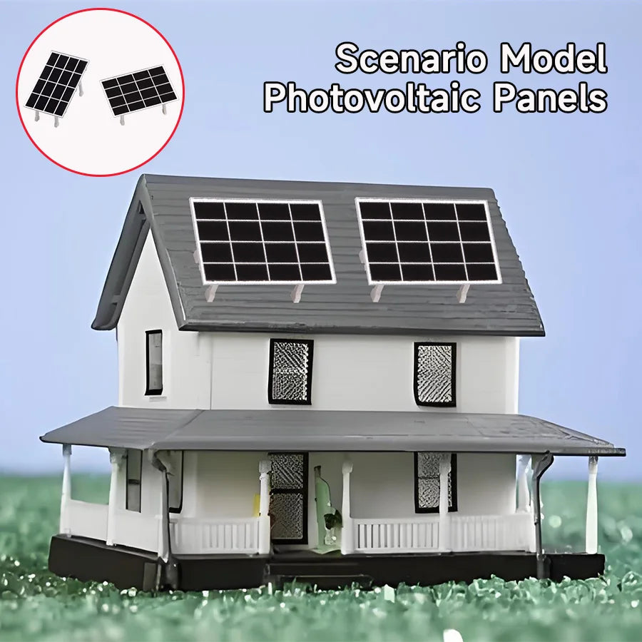Kit Panel Solar Miniatura para Maquetas y Dioramas Accesorio Educativo DIY