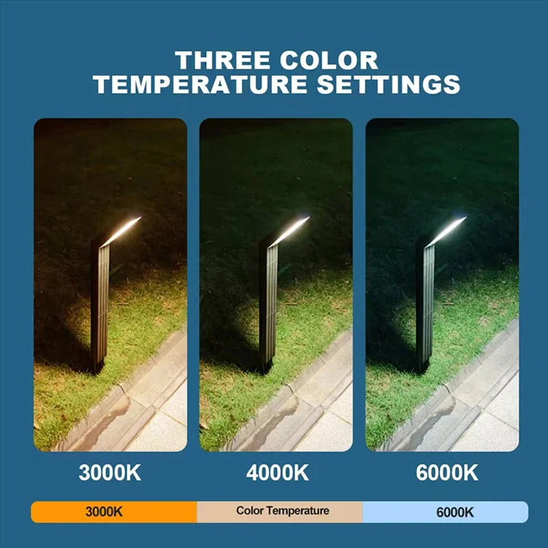 Focos Solares para Caminos y Paisajismo IP65 Resistente al Agua