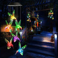 Carillón Solar Colibrí Decoración Exterior Jardín Navidad y Halloween