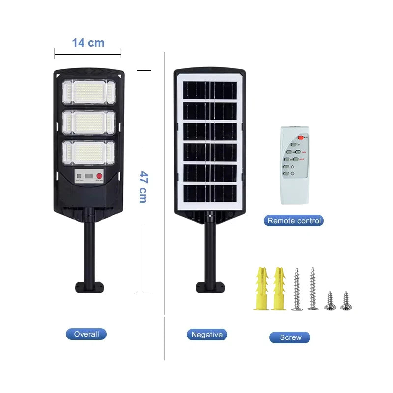 Lámpara Solar LED Exterior con Sensor y Control Remoto