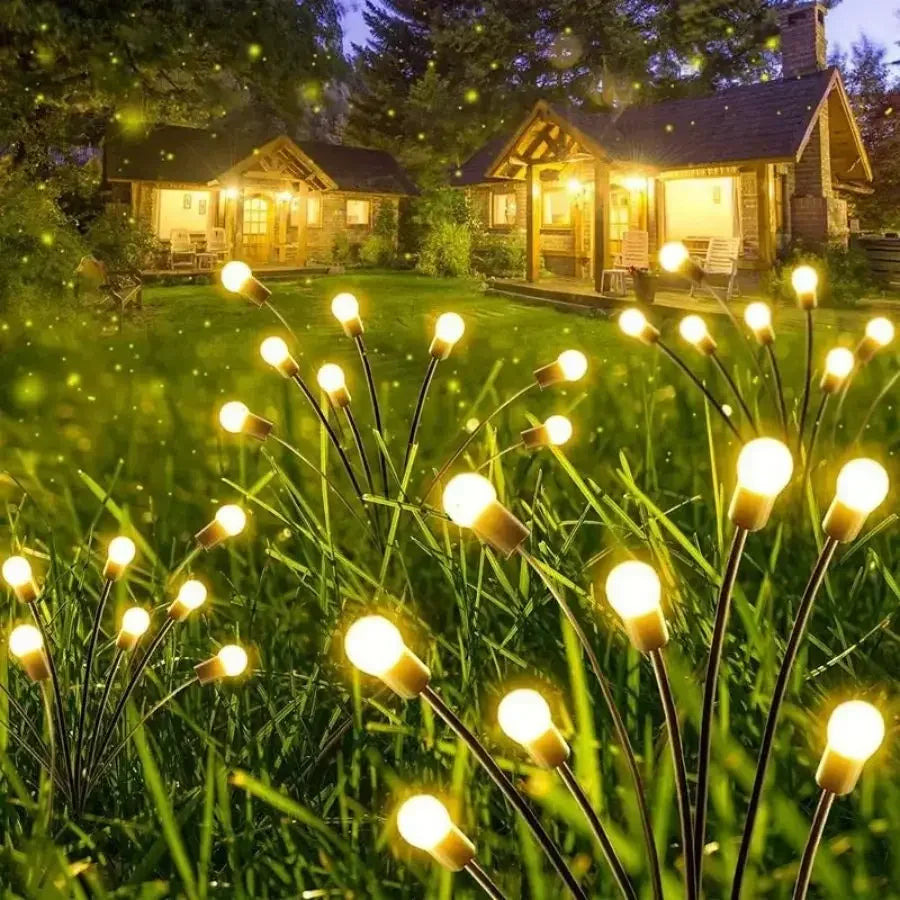 Luces Solares Luciérnaga LED para Jardín Resistente al Agua Decoración Caminos y Navidad