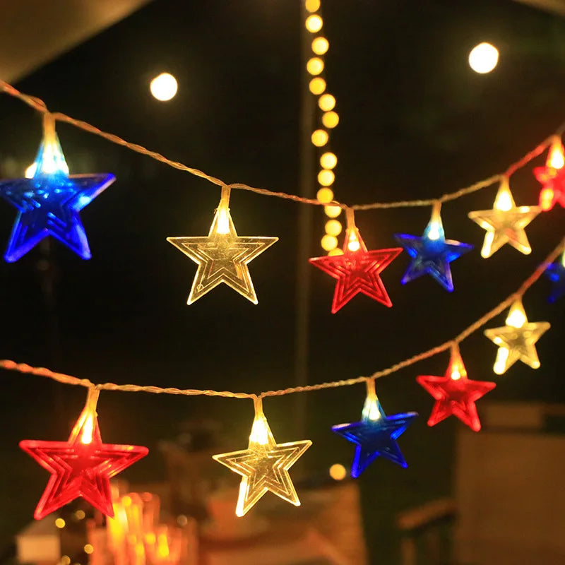 Luces Solares de Estrellas LED 8 Modos para Patio y Navidad