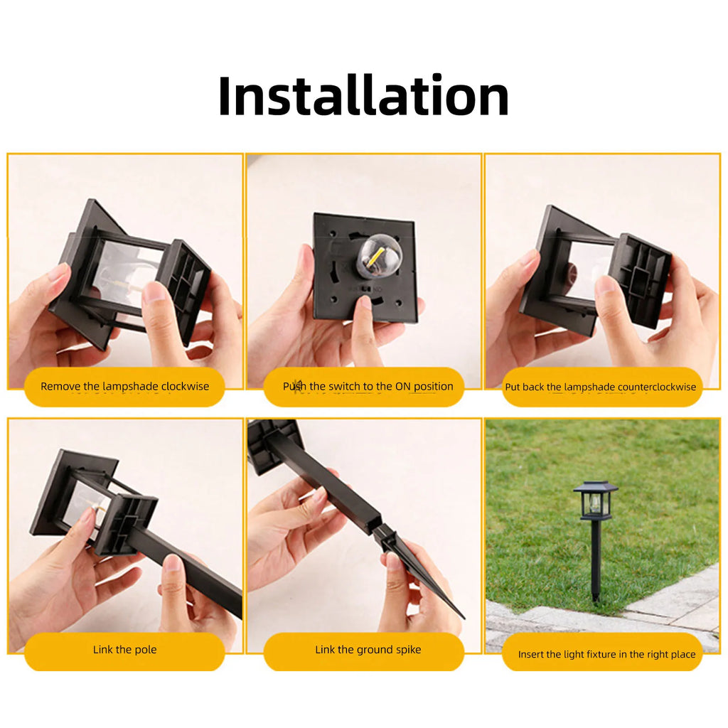 Luz Solar LED de Suelo para Jardín, Villa y Parques Decoración Ambiental