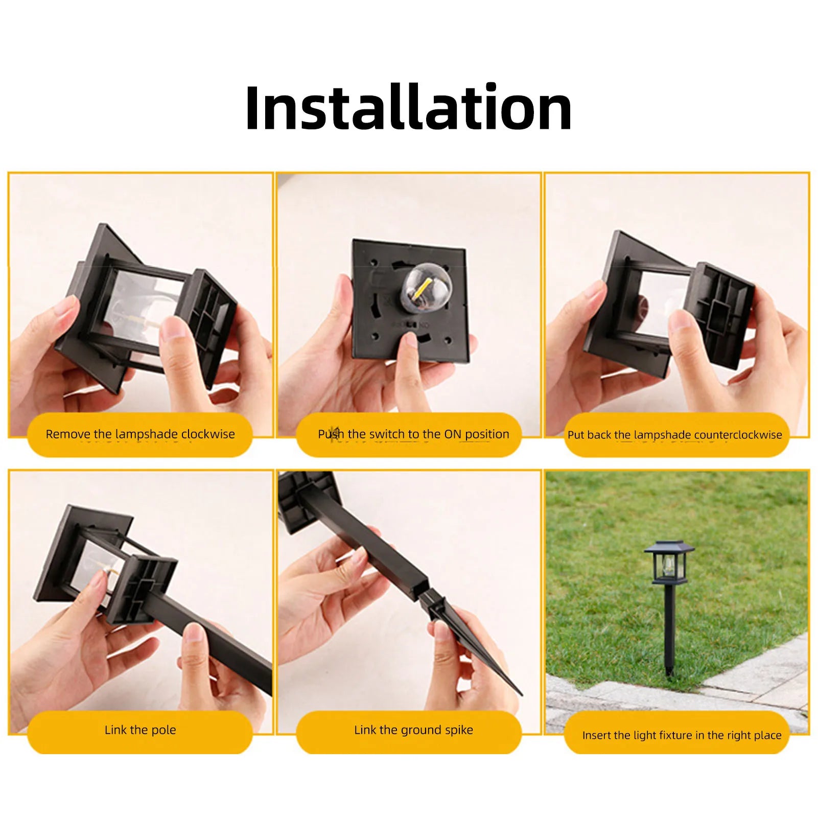 Luz Solar LED de Suelo para Jardín, Villa y Parques Decoración Ambiental