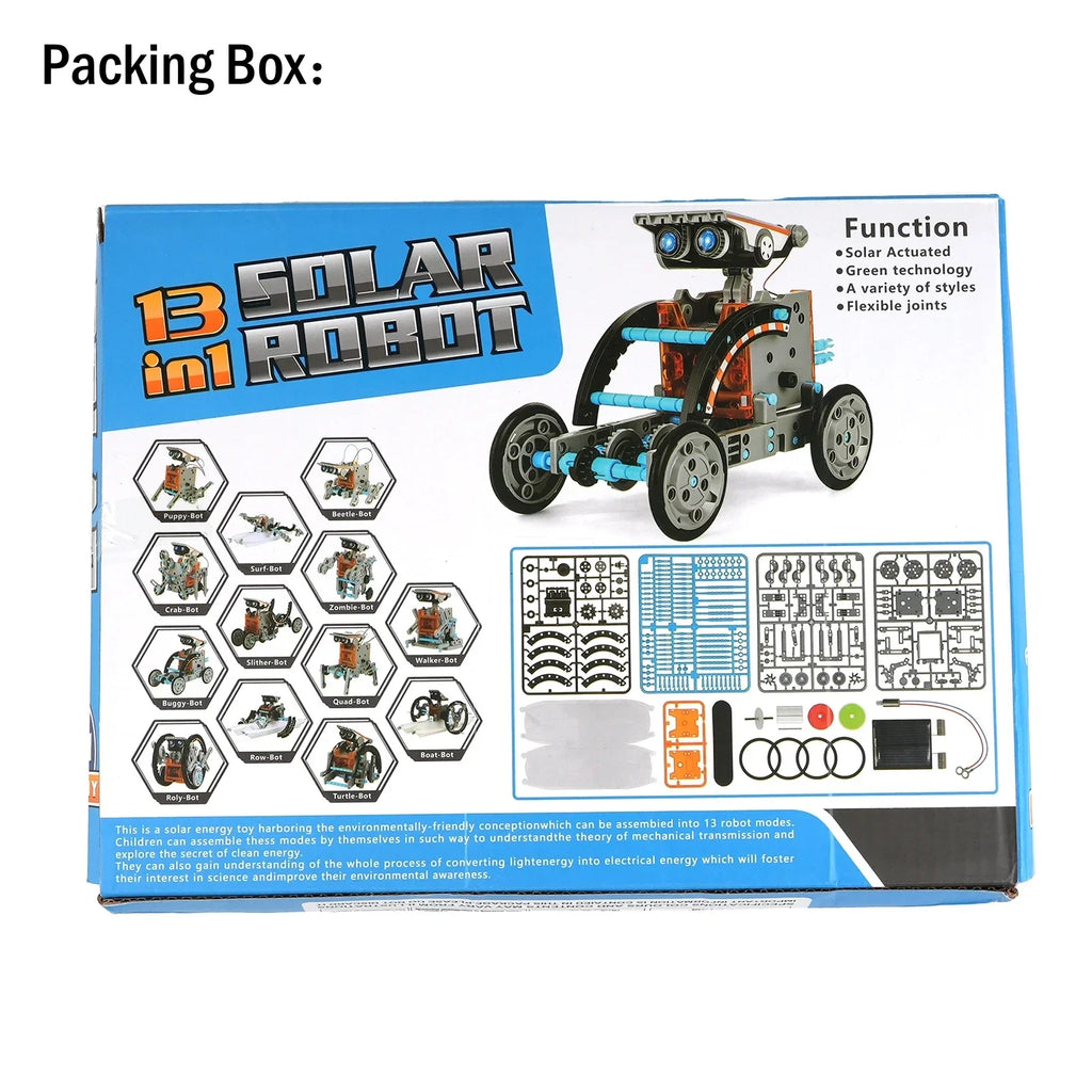Kit Solar 13 en 1 STEM Robot Educativo DIY para Niños de 8 a 12 Años