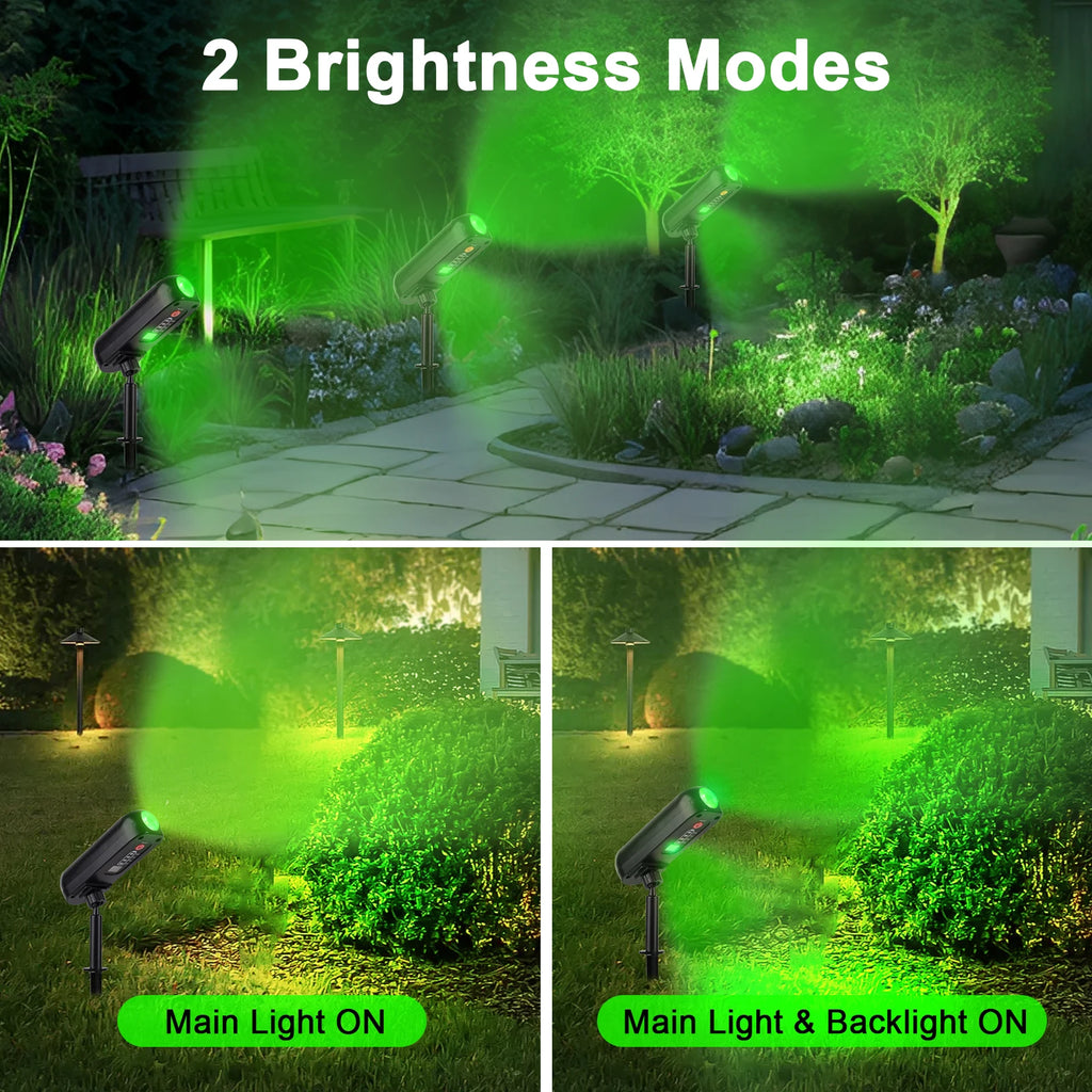 Set 4 Focos Solares LED para Árboles, Caminos y Jardín IP65