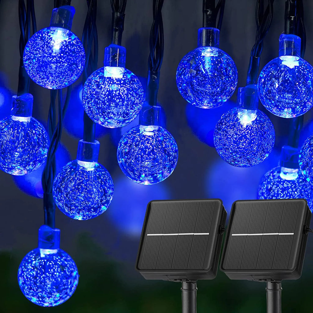 Luces Solares Cuerda IP65 8 Modos Resistente al Agua para Jardín Árbol y Decoración Navideña