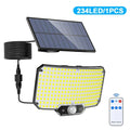 Lámpara Solar LED con Sensor de Movimiento IP65