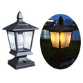 Luz Solar para Jardín con Poste Decorativo para Villa y Cercas