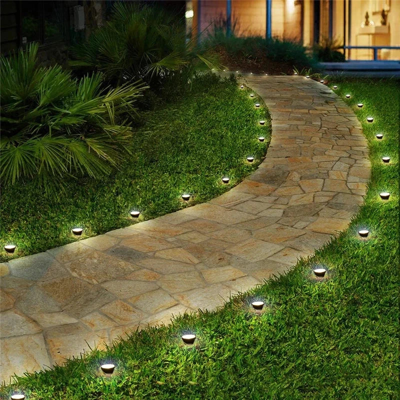 Set 10 en 1 Luces Solares RGB para Césped y Jardín IP65 Multicolor