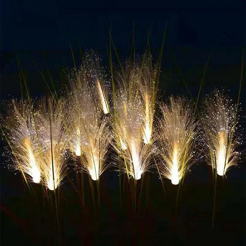 Lámpara Solar de Caña LED para Jardín Resistente al Agua Decoración