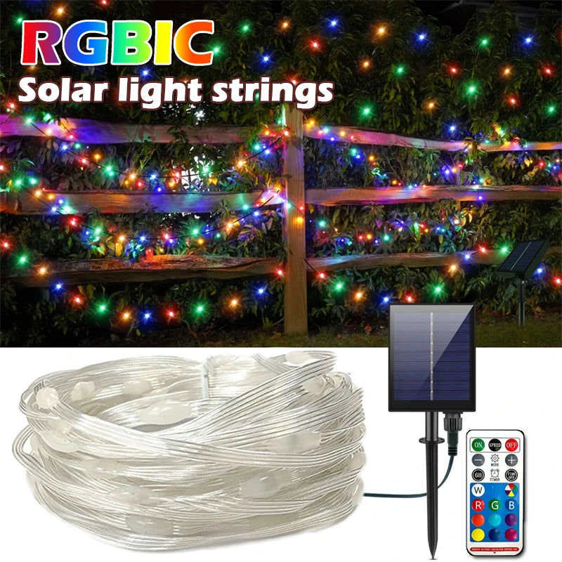 Luces Solares RGBIC Dreamcolor con Control Remoto y App 6M-20M