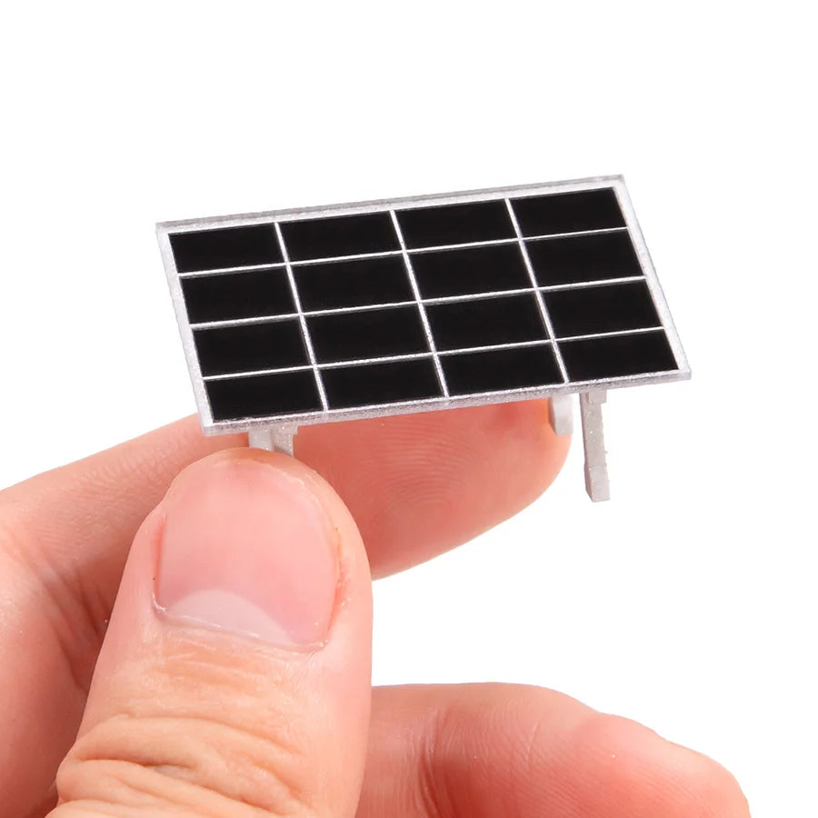 Kit Panel Solar Miniatura para Maquetas y Dioramas Accesorio Educativo DIY